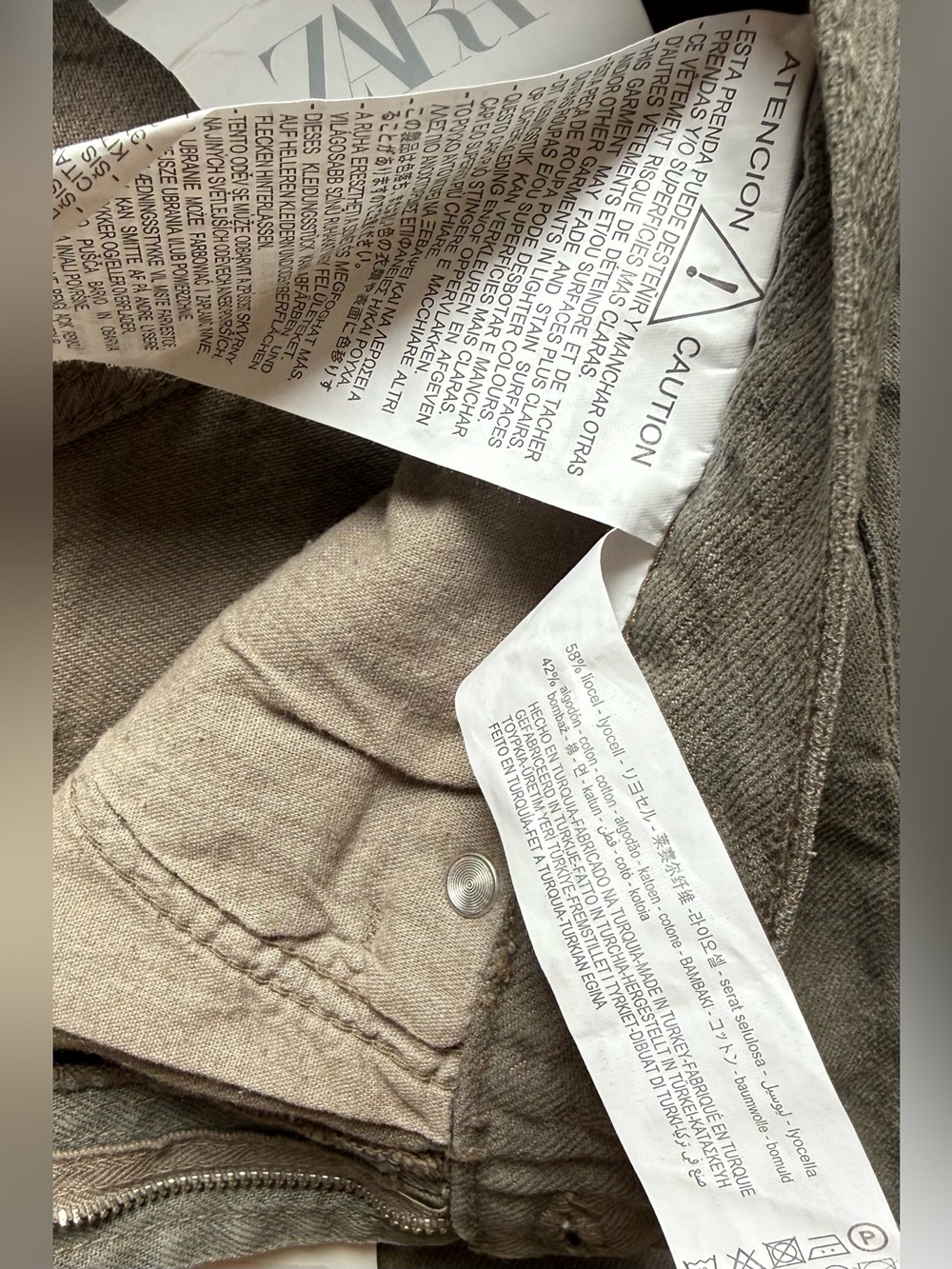 Zara High-Rise Wide-Leg Jeans — Faded Gray - Picture 9 of 9